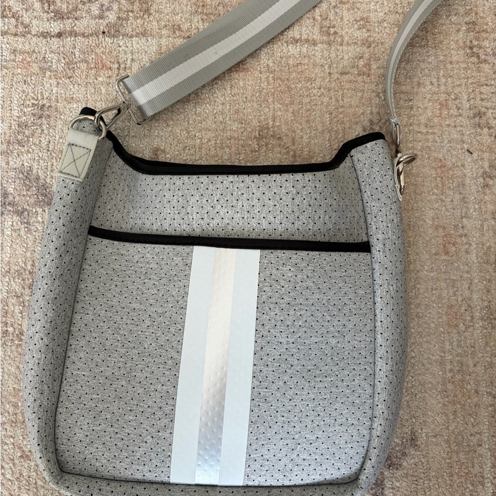 Haute Shore Bags Gray/Silver Crossbody Bag NWOT